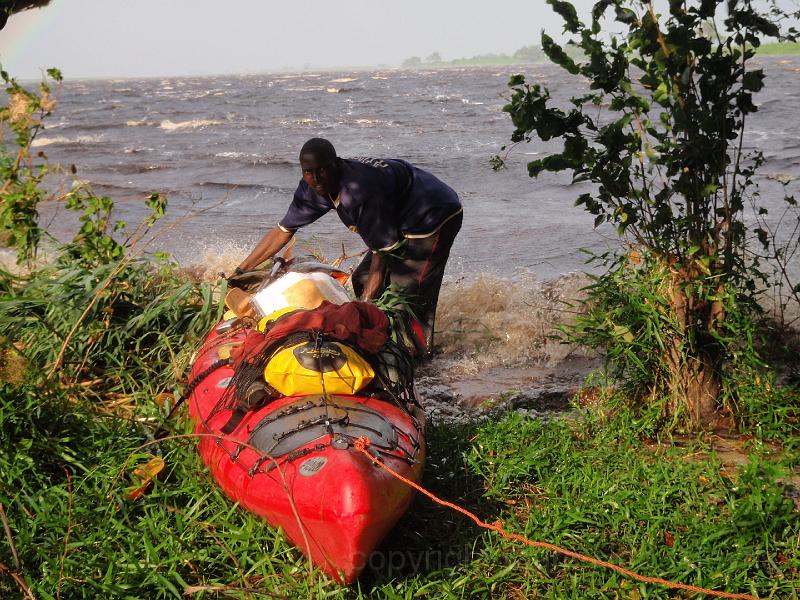 4 Putting ourselves and the kayak into safety during storm.....jpg